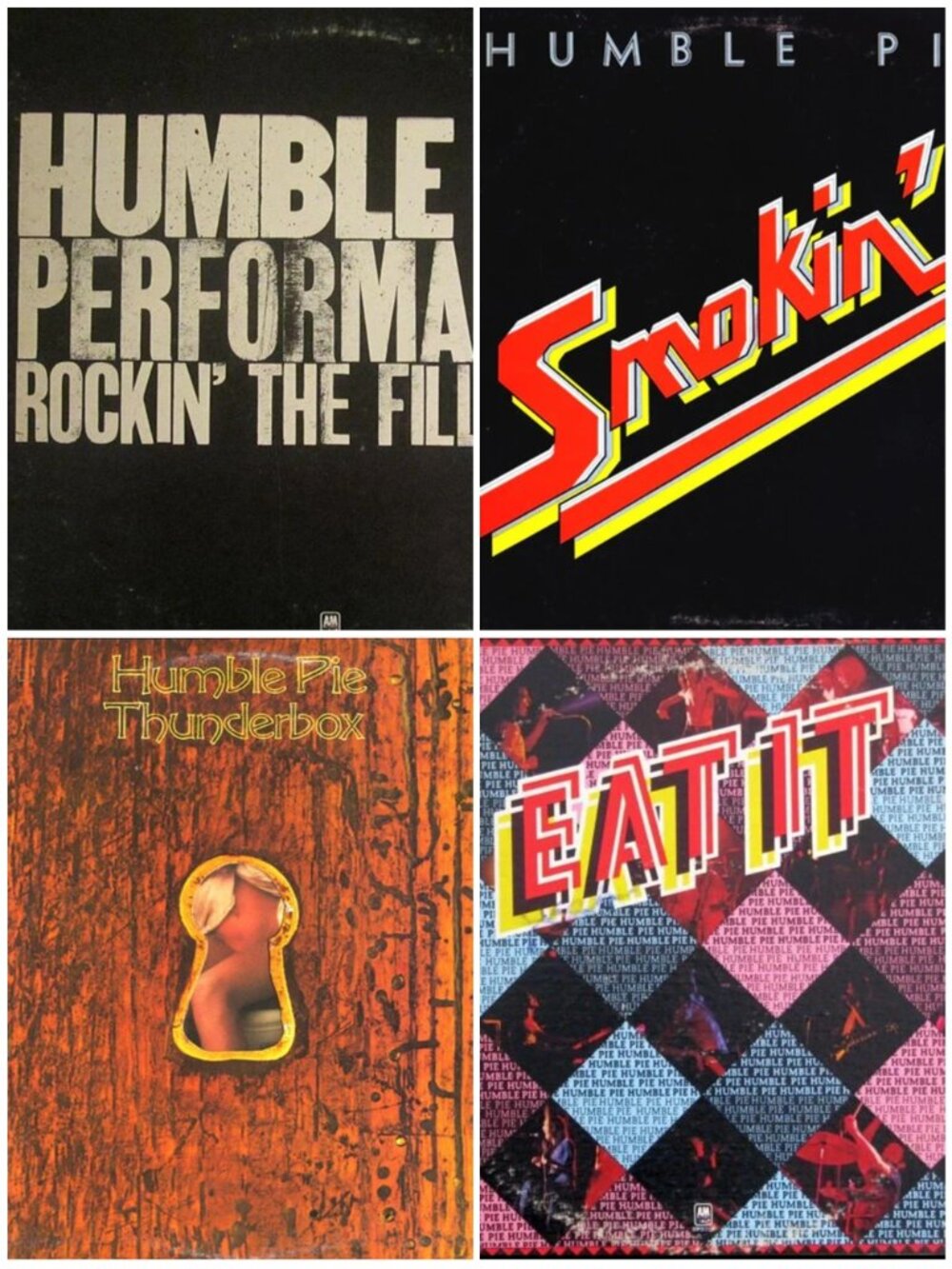 Lot Of 4 HUMBLE PIE Vinyl Albums